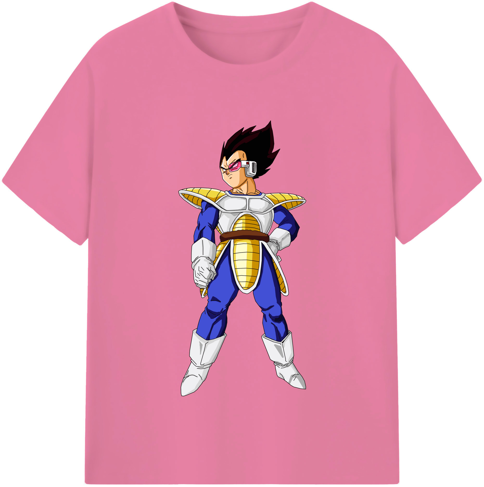 （画像用） ドラゴンボール ベジータ四世（Bejīta Yonsei）DRAGON BALL Vegeta IV 綿100％半袖Tシャツ（フロントプリント）